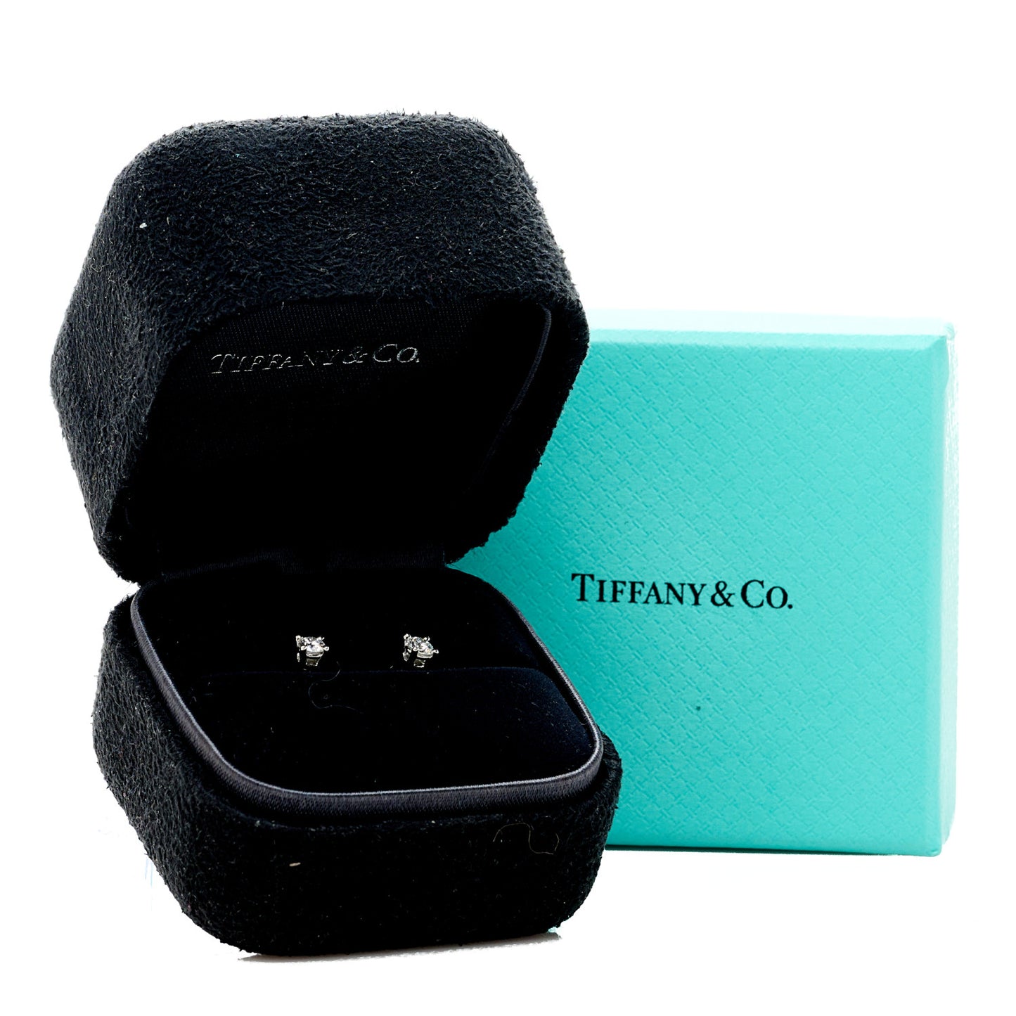 Platinum Diamond .25ctw Solitaire Earrings