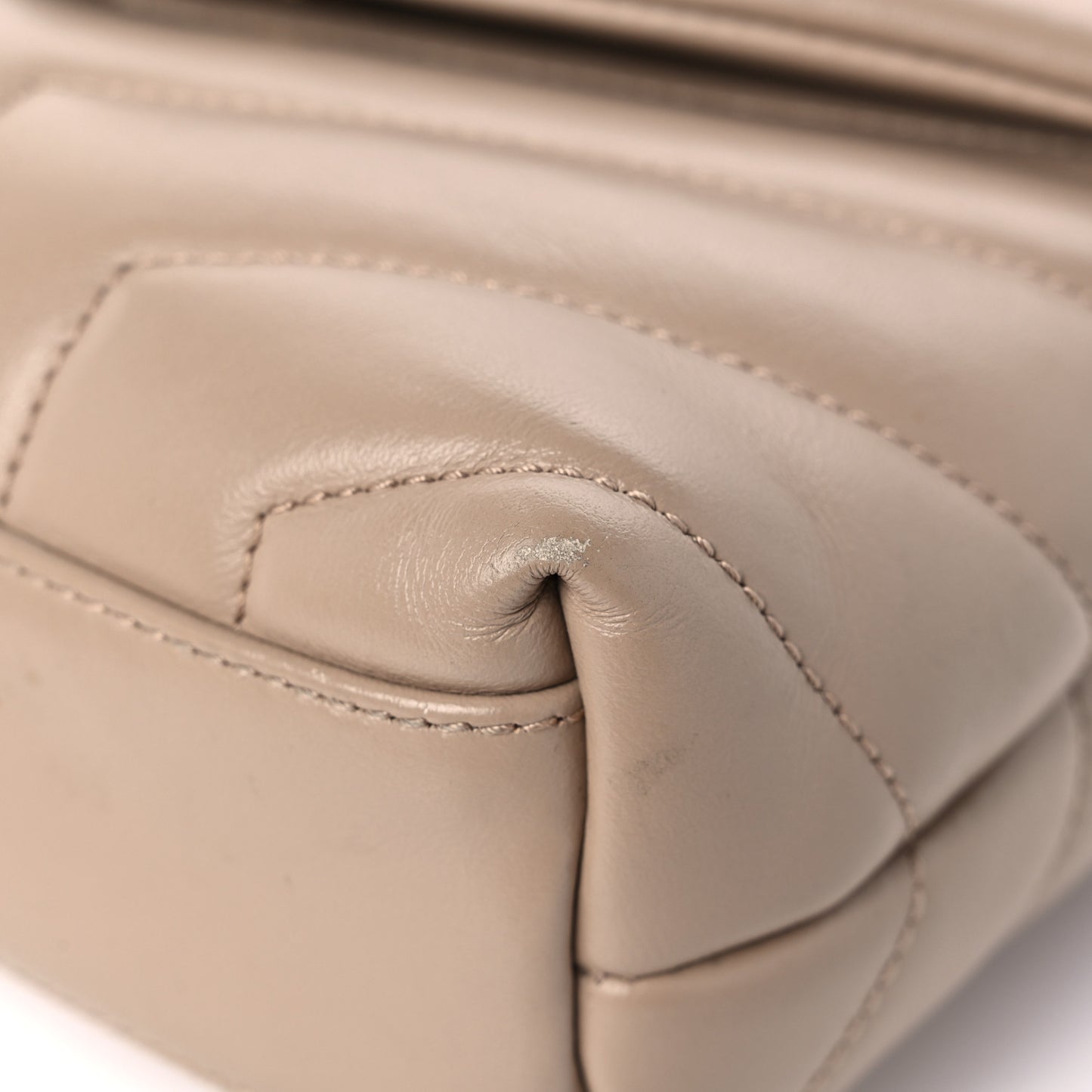 Calfskin Y Quilted Monogram Toy Loulou Crossbody Bag Dark Beige