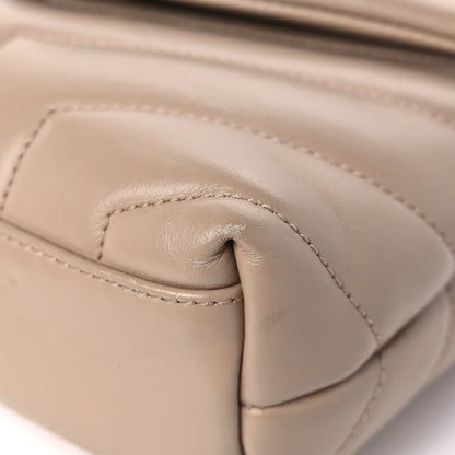 Saint Laurent Calfskin Y Quilted Monogram Toy Loulou Crossbody Bag Dark Beige 10 of 17