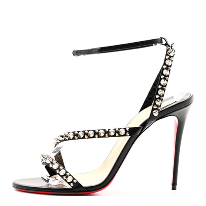 Christian Louboutin Nappa Spike Mafaldina 100 Sandals 39.5 Black 1 of 19