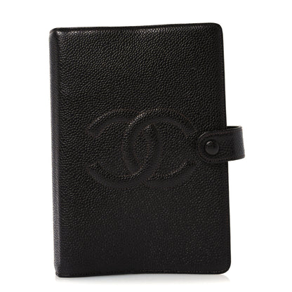 Chanel Caviar CC Medium Ring Agenda Planner Brown 1 of 9