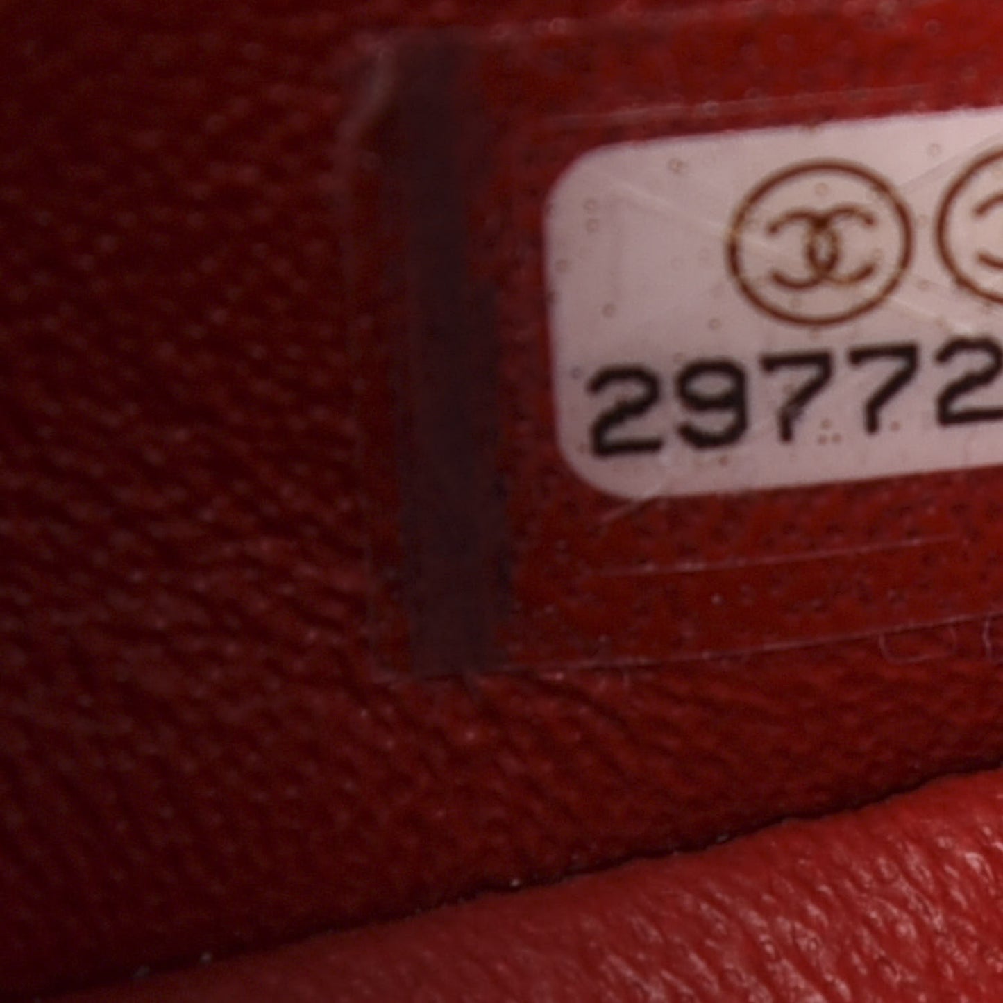 Lambskin Quilted Mini Rectangular Flap Red