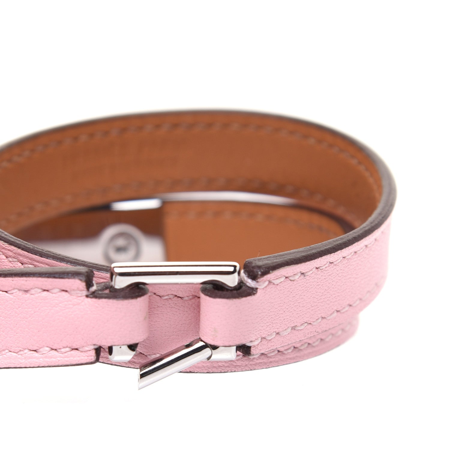 Hermes Swift Rivale Double Tour Bracelet S Rose Sakura 6 of 7