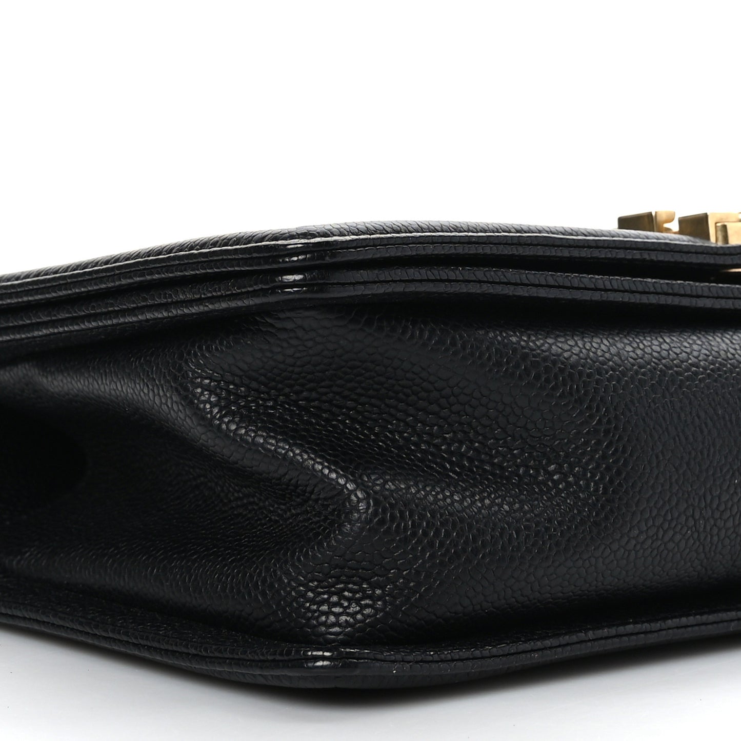Caviar Quilted Medium Boy Flap Black