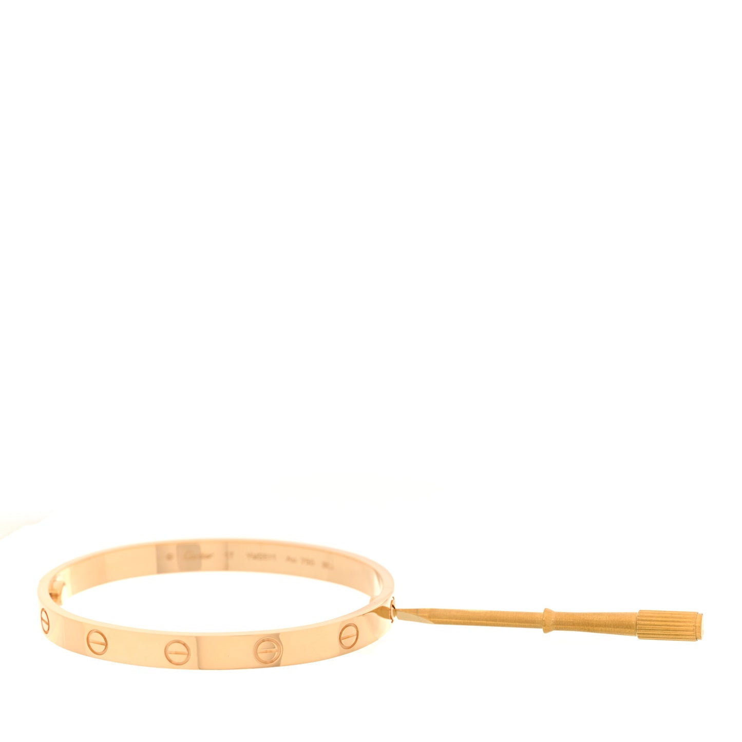 18K Yellow Gold LOVE Bracelet 17