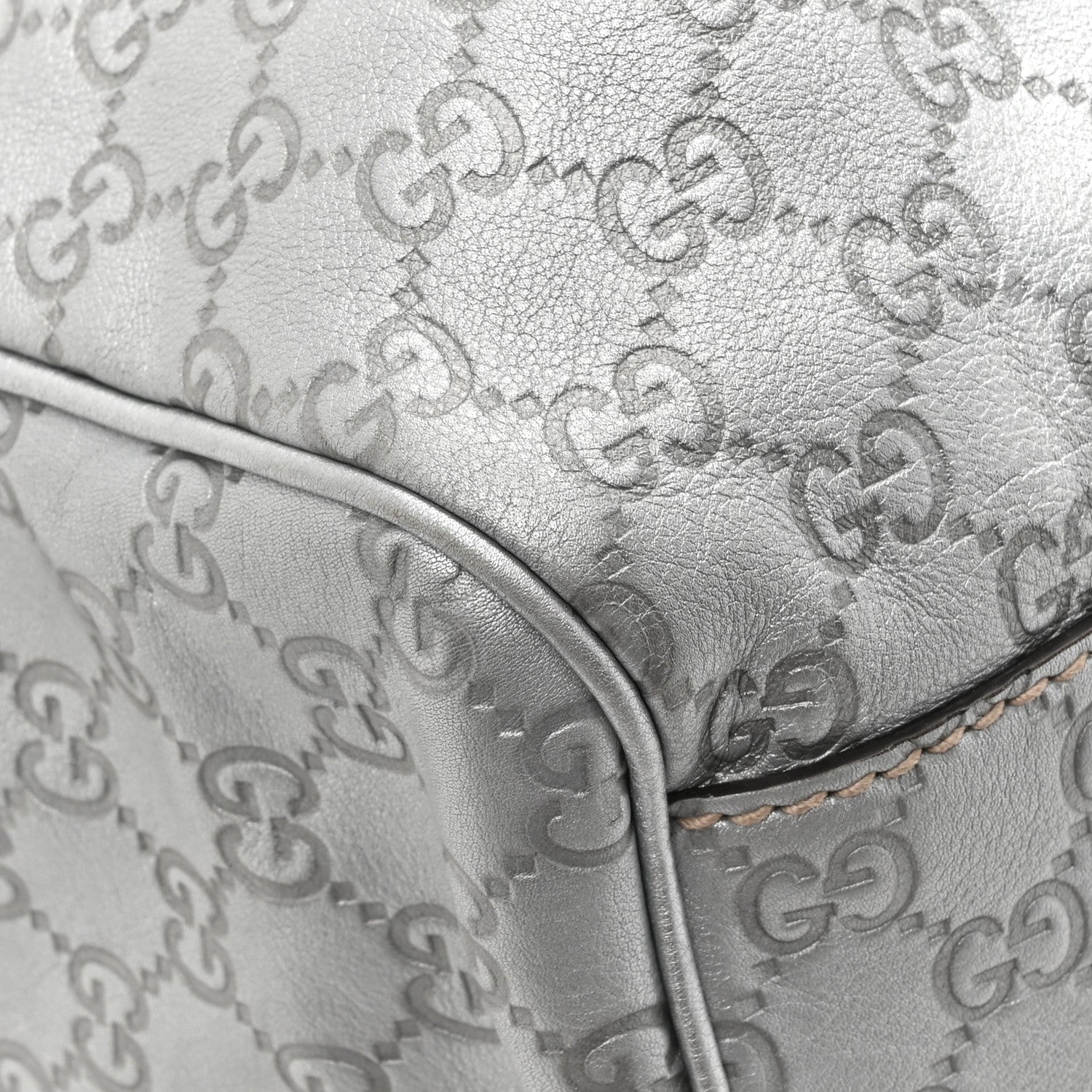 Gucci Guccissima Large Sukey Tote Silver 11 of 15