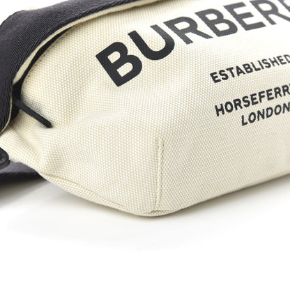 Burberry Canvas Horseferry Print Medium Sonny Bum Bag Natural Black 6 of 9