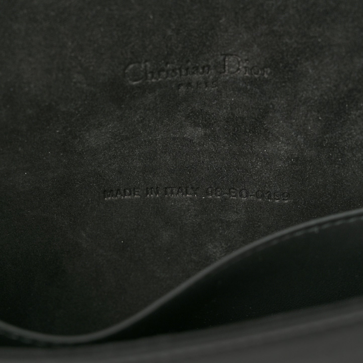 Ultra Matte Calfskin Cannage Lady Dior Clutch Black