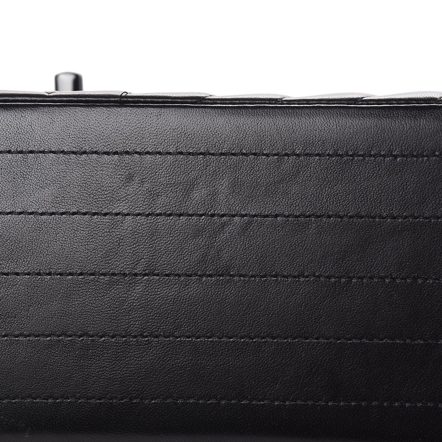 Chanel Lambskin Chevron Quilted Maxi Double Flap So Black 9 of 14