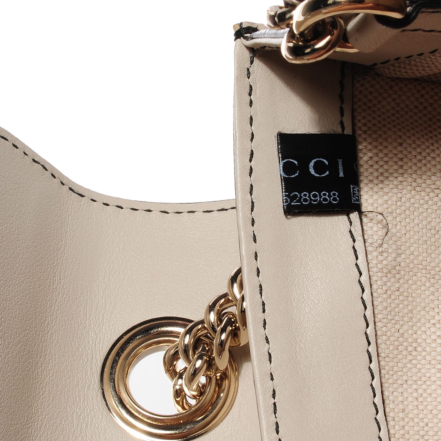 Guccisima Medium Emily Chain Shoulder Bag Off White
