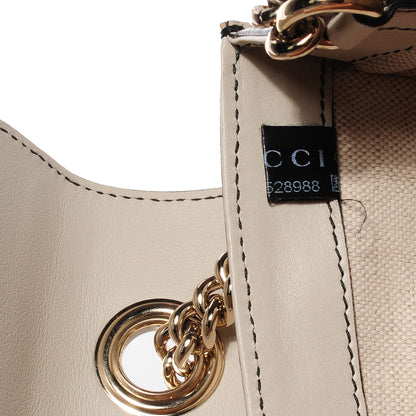 Gucci Guccisima Medium Emily Chain Shoulder Bag Off White 9 of 10