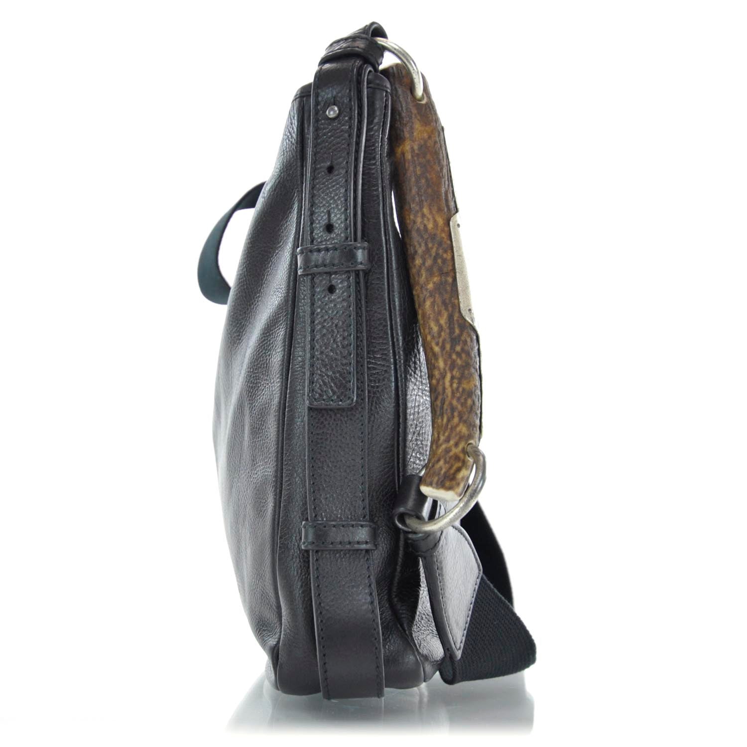 Saint Laurent Leather Mombasa Messenger Black 4 of 10