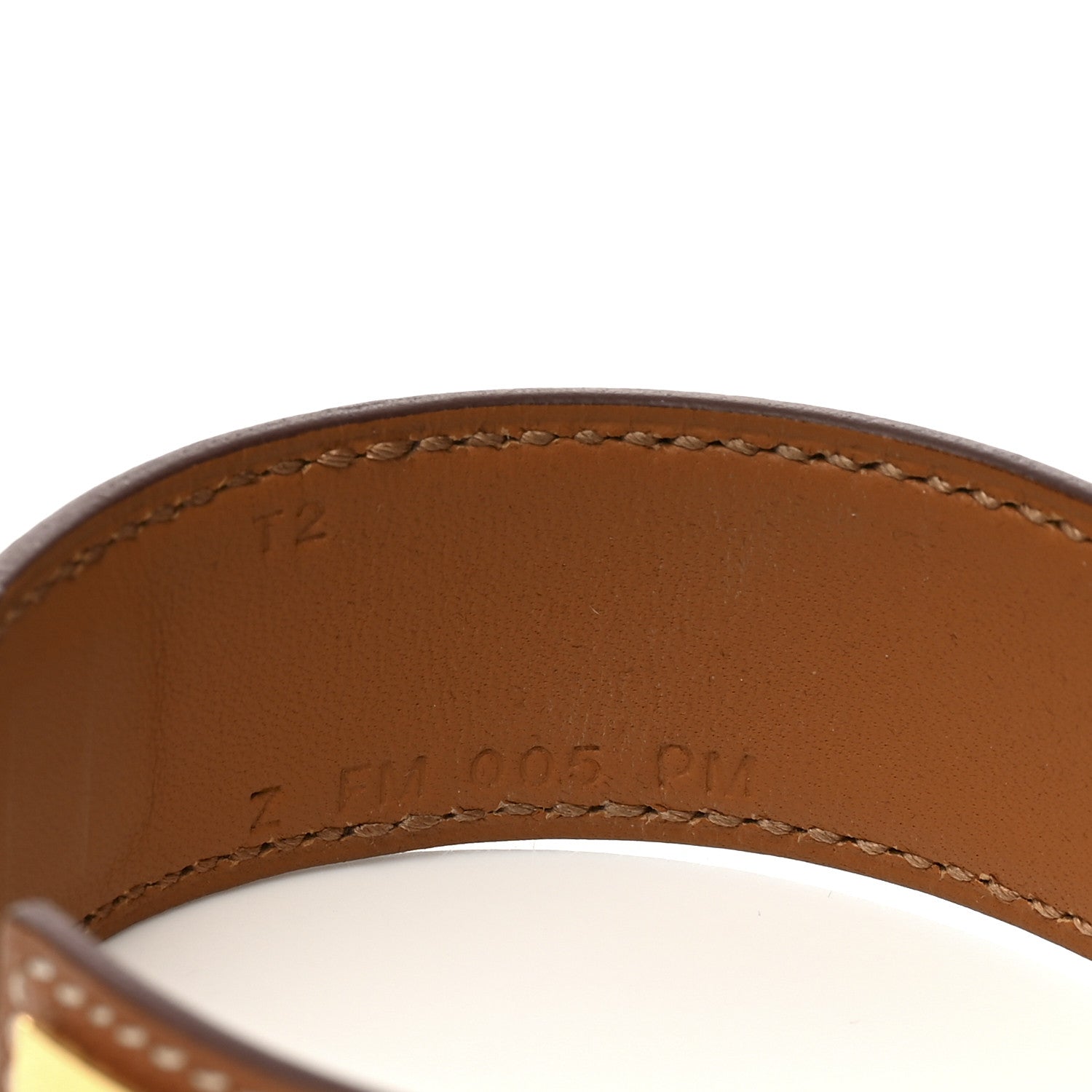 Hermes Madame Calfskin Collier de Chien 24 Bracelet T2 Gold 4 of 4