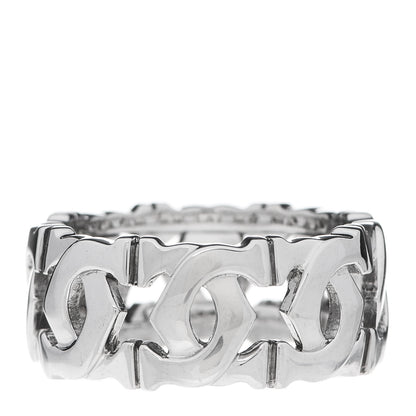 Cartier 18K White Gold Entrelaces Ring 49 4.75 1 of 5