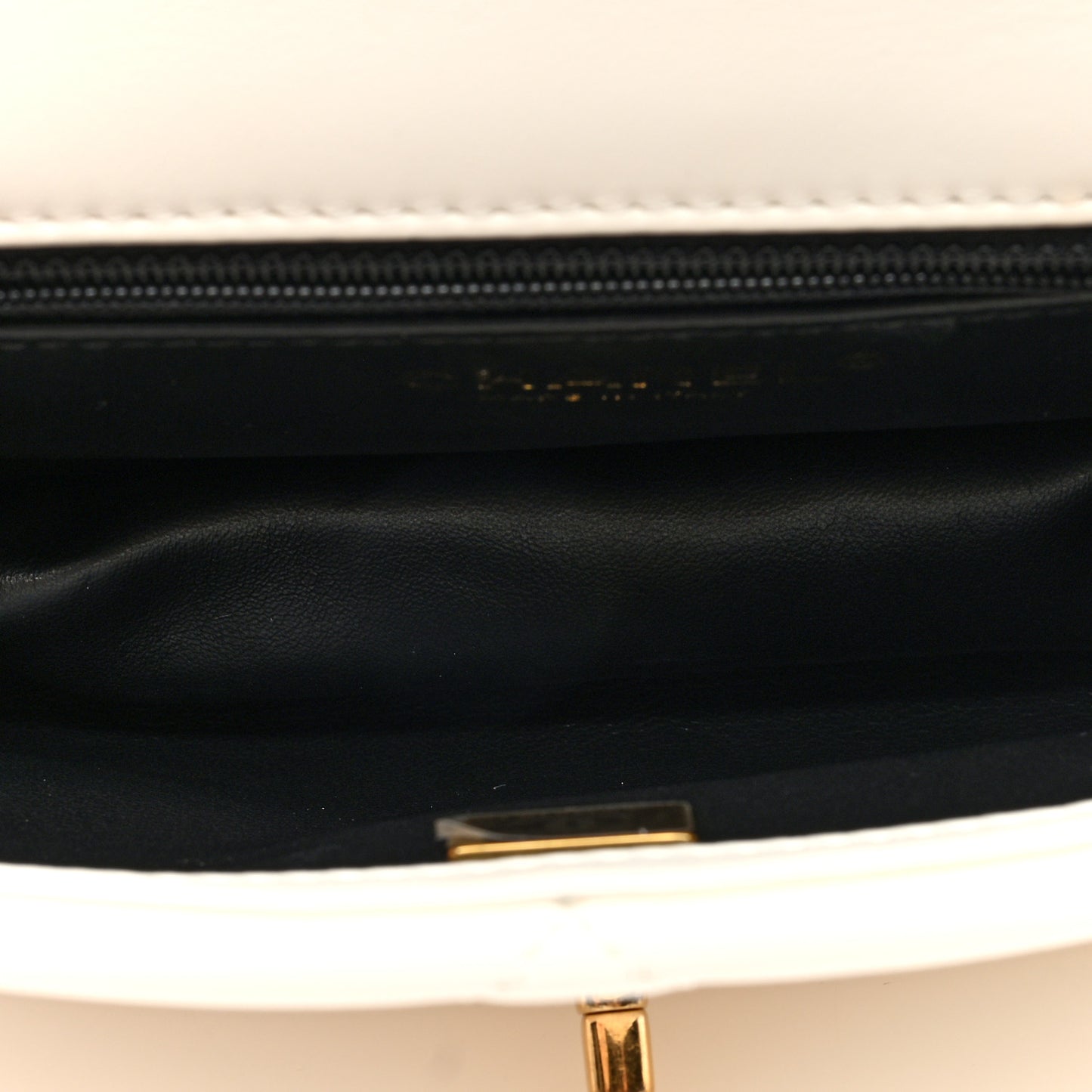 Lambskin Quilted Small Color Match Flap White Multicolor