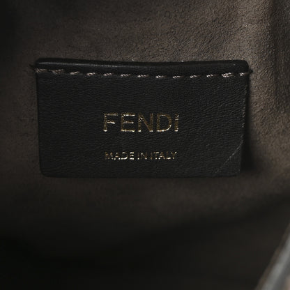 Fendi Vitello Liberty F is Fendi Bi-Color FF 1974 Embossed Mini Mon Tresor Bucket Bag Maya Black 6 of 10