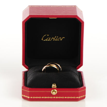 Cartier 18K Pink Yellow White Gold Small Trinity Ring 55 7.25 6 of 6
