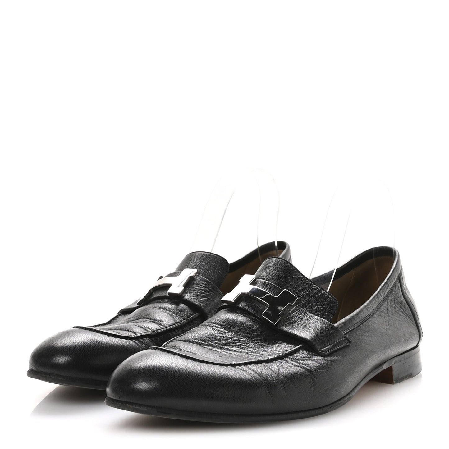 Goatskin Men's Paris Loafers 42 Black