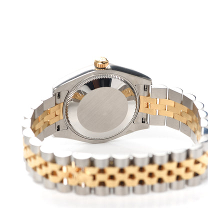Rolex Stainless Steel 18K Yellow Gold Diamond 31mm Oyster Perpetual Datejust Watch Champagne 178273 4 of 5