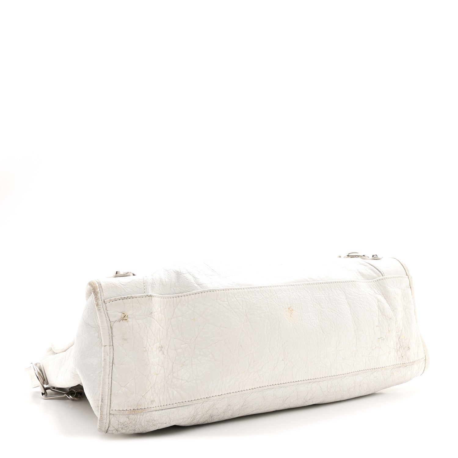 Balenciaga Agneau Arena Silver Hardware Medium Le City Optic White 4 of 13