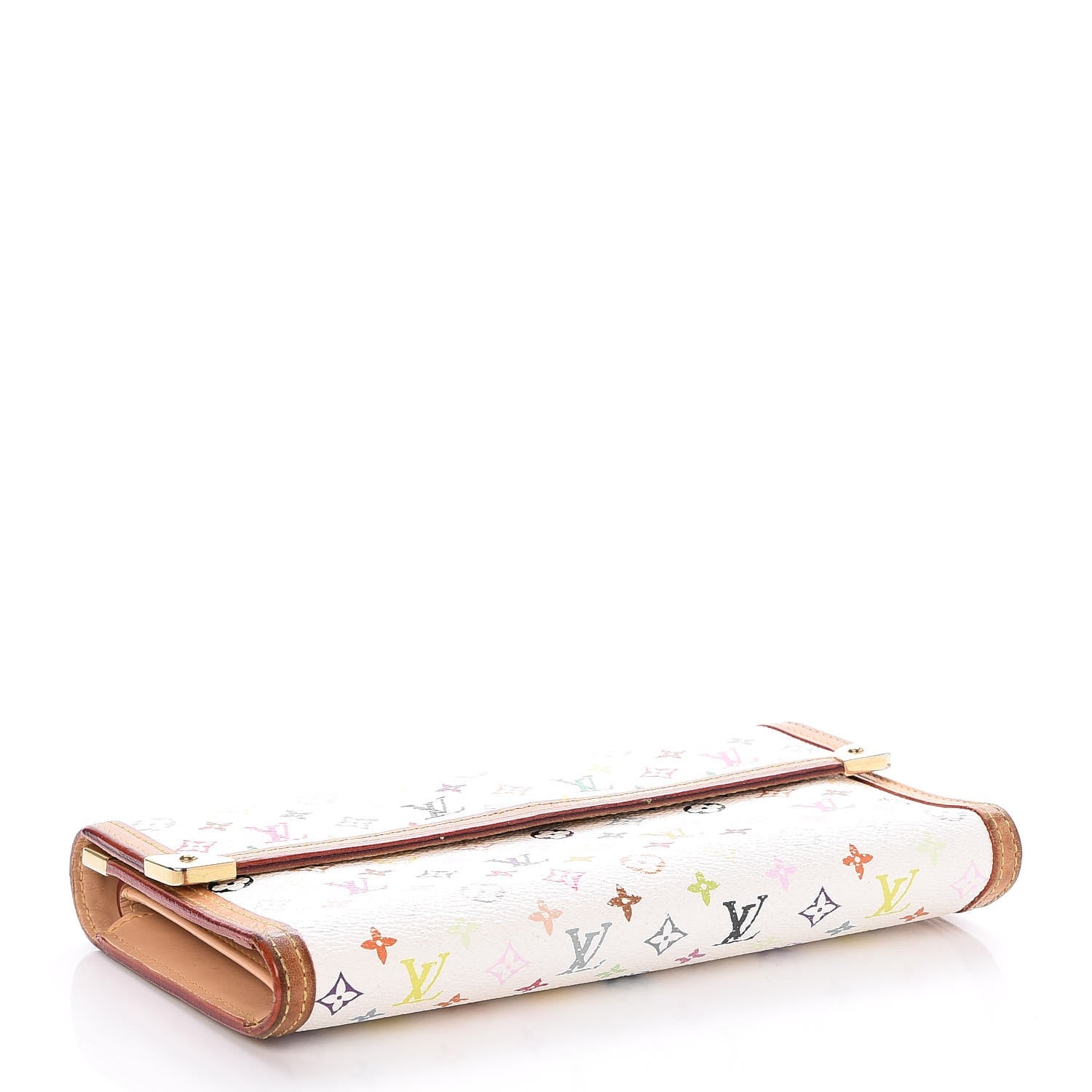 Louis Vuitton Monogram Multicolor Porte Tresor International Wallet White 4 of 9