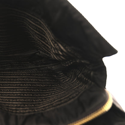Prada Tessuto Nylon Acciaio Chain Shoulder Bag Moro 5 of 9