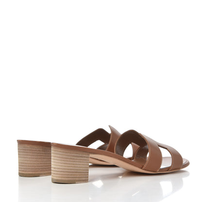 Hermes Calfskin Oasis Sandals 40 Gold 4 of 18