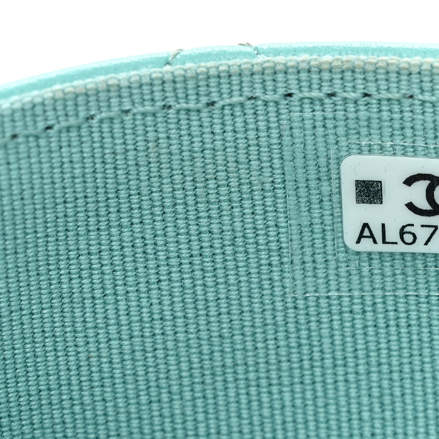 Chanel Lambskin Quilted Flap Card Holder Wallet Turquoise 8 of 12