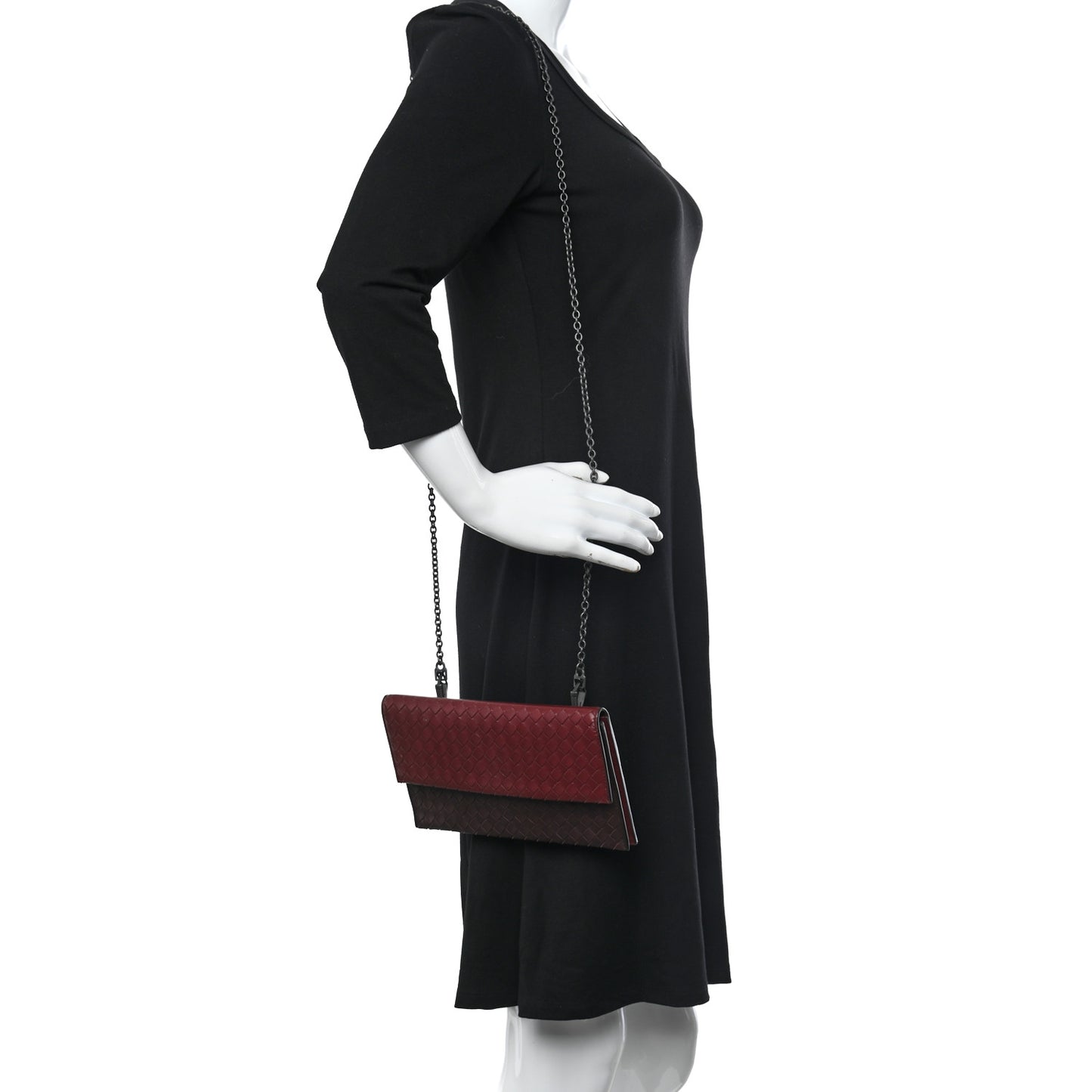 Nappa Intrecciato Wallet Bag Gigolo Red