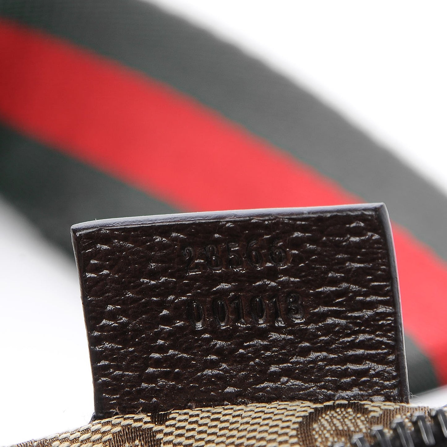Monogram Web Belt Bag Dark Brown