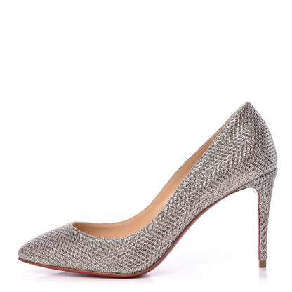 Christian Louboutin Glitter Diams Eloise 85 Pumps 37 Colombe 1 of 8