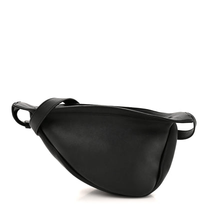 The Row Grained Calfskin Small Slouchy Banana Bag Black 1 of 10