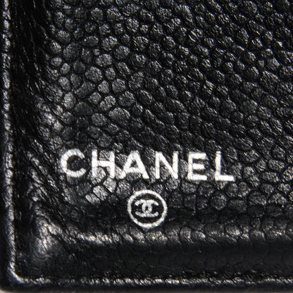 Chanel Caviar Quilted Long Flap Wallet Black 6 of 8