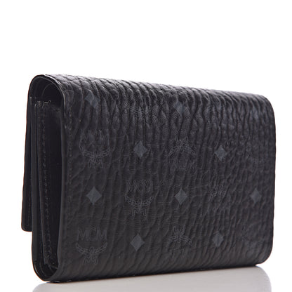 MCM Visetos Three-Fold Flap Wallet Black 3 of 6