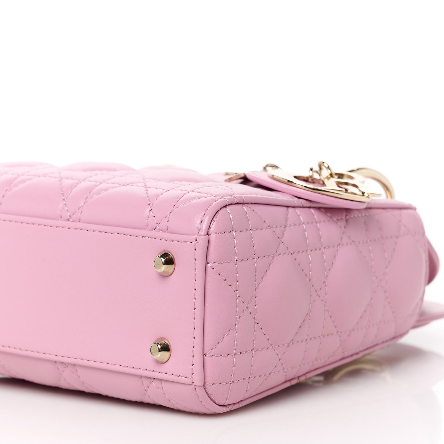 Lambskin Cannage Mini Lady Dior Light Pink
