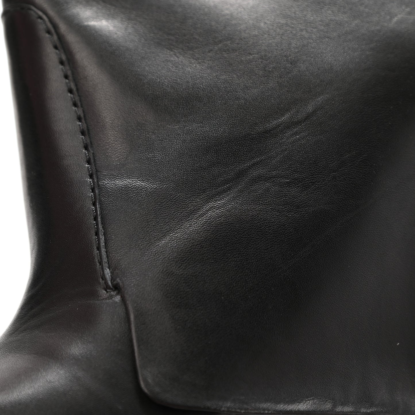 Calfskin Shark Look Over The Knee Boots 36 Black