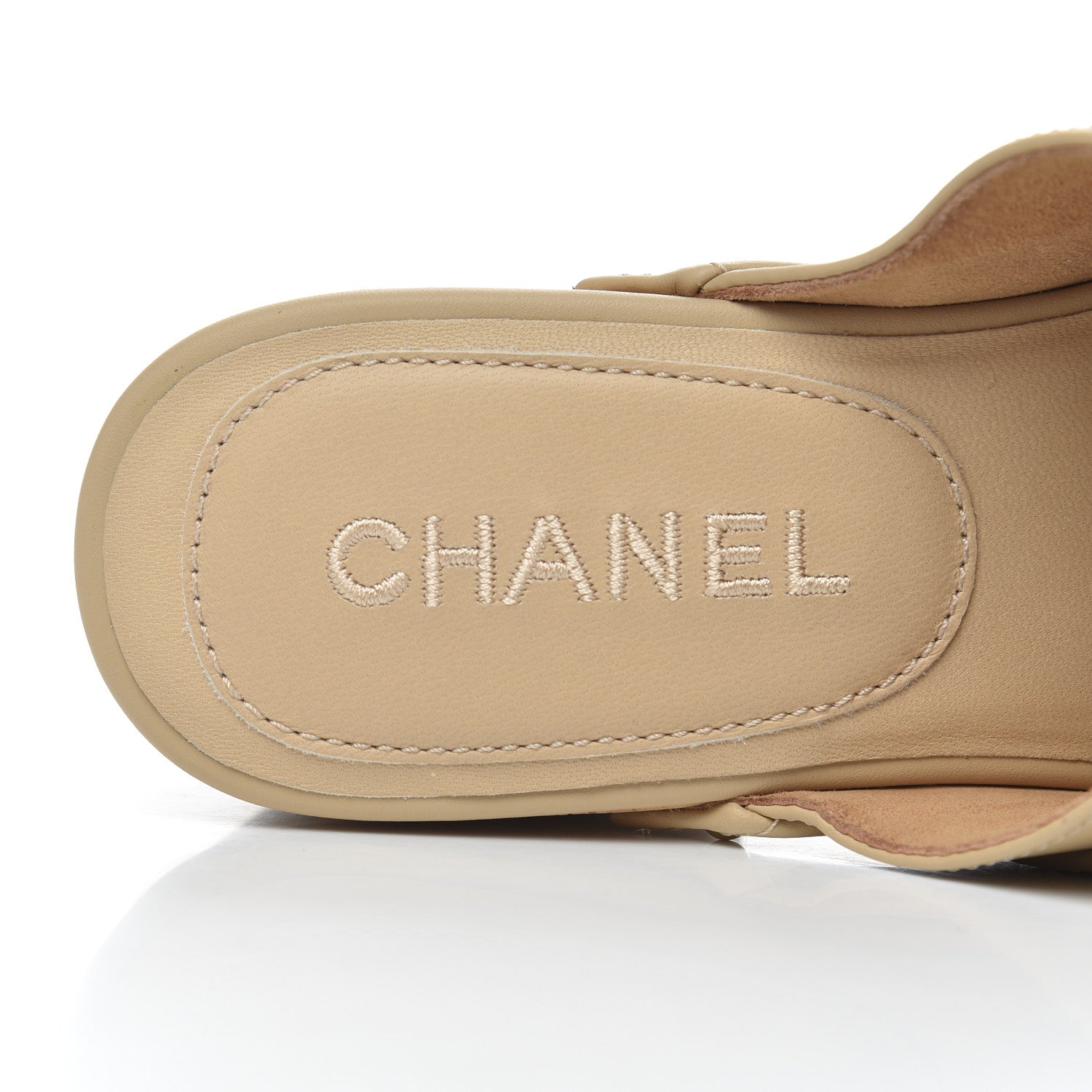 Chanel Calfskin CC Turn Lock Clogs 37 Beige 6 of 12