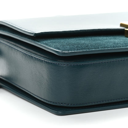 Saint Laurent Smooth Calfskin Suede Medium Bellechasse Dark Turquoise 7 of 8