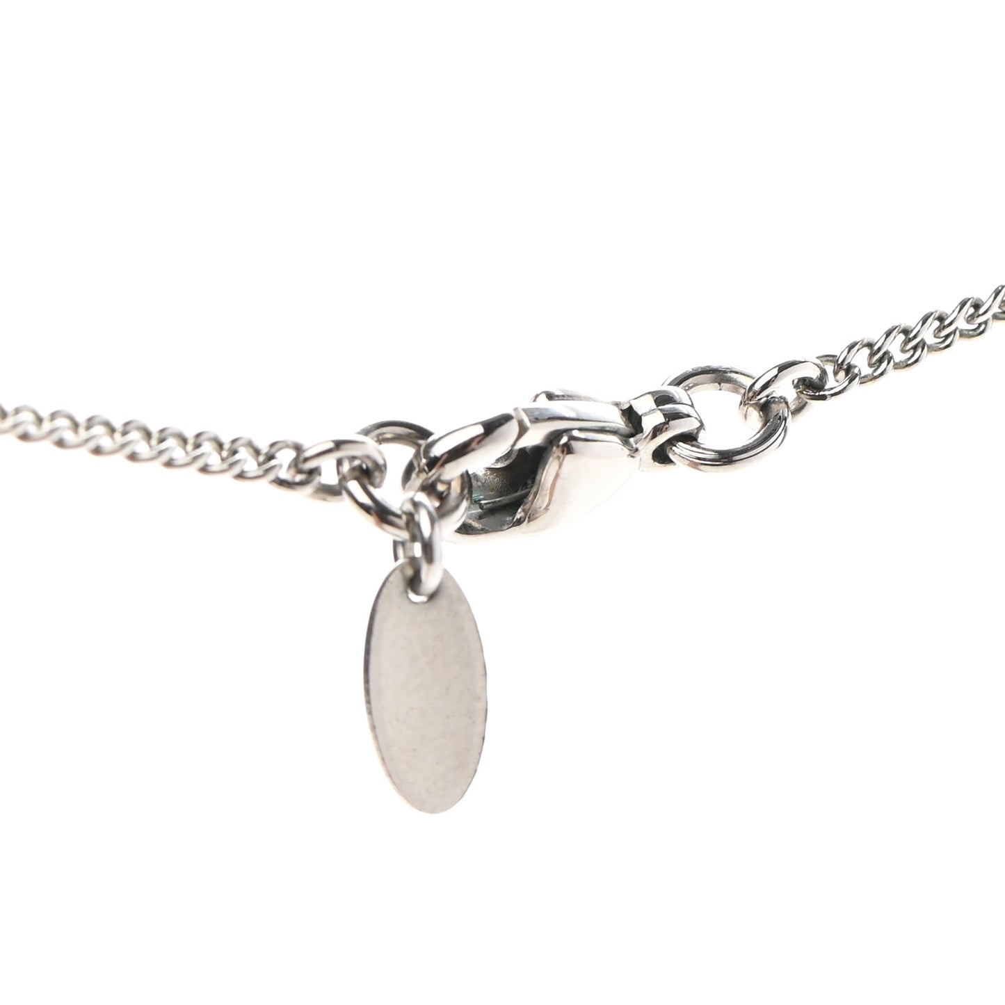 Crystal Timeless CC Necklace Silver