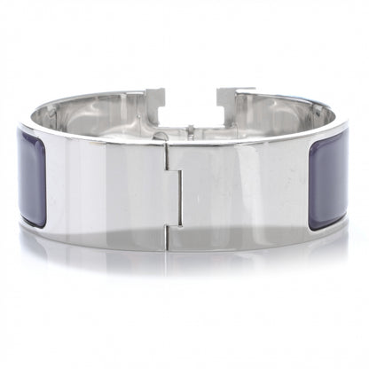 Hermes Enamel Wide Clic Clac H Bracelet PM Purple 5 of 6