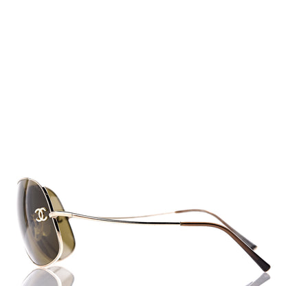 Chanel Aviator Sunglasses 4132 Gold 3 of 10