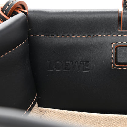 Loewe Jacquard Anagram Calfskin Small Cushion Tote Beige Black 6 of 9