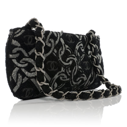 Chanel Silver CC Chain Pochette Black 4 of 8