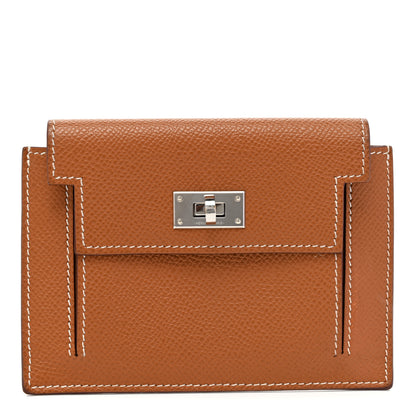 Hermes Epsom Kelly Pocket Compact Wallet Gold 1 of 8