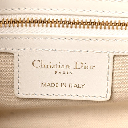 Christian Dior Calfskin Small Dior Vibe Zip Bowling Bag White 6 of 10