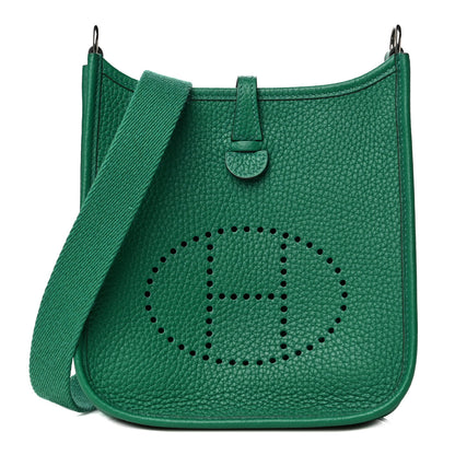 Hermes Taurillon Clemence Evelyne TPM Vert Vertigo 1 of 10