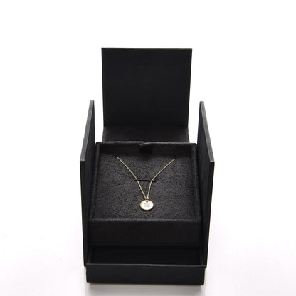 David Yurman 18K Yellow Gold Diamond Initial B Charm Necklace 8 of 8