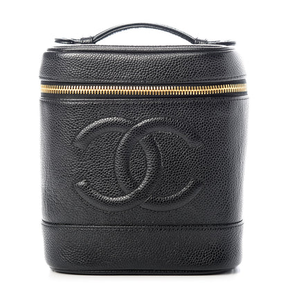 Chanel Caviar Cosmetic Vanity Bag Black 1 of 9