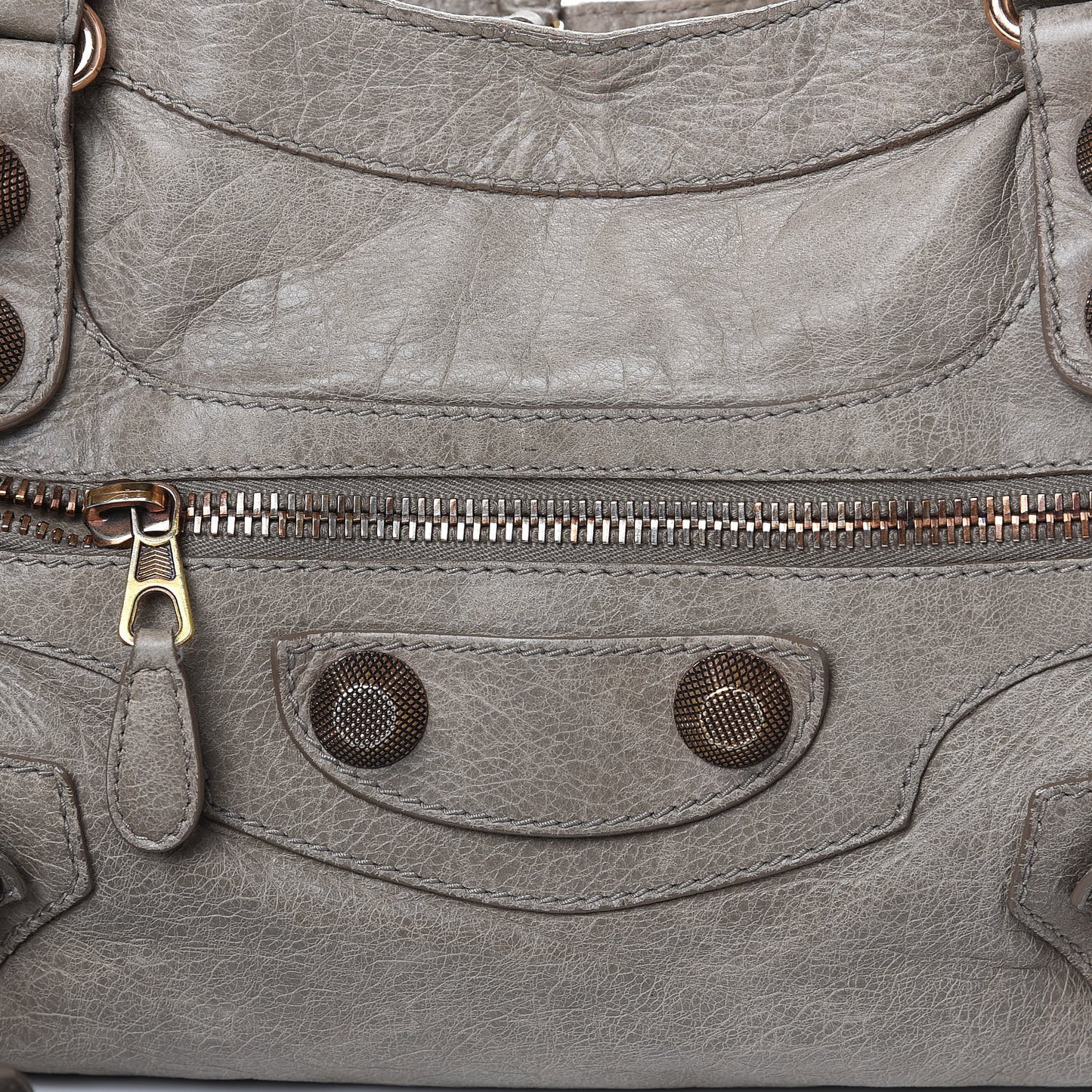 Agneau Giant 21 Rose Gold Hardware City Papyrus