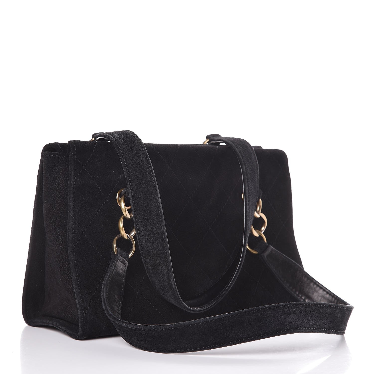 Chanel Iridescent Caviar Quilted Tote Black 3 of 9